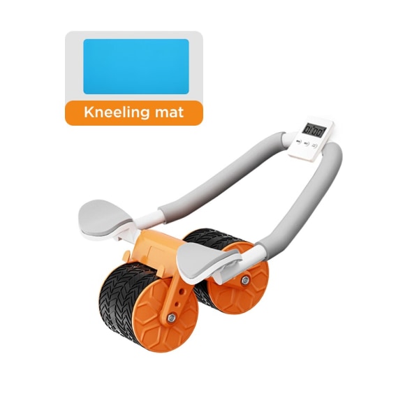 Ab Roller Wheel Automatisk Rebound Med Armbågsstöd Orange