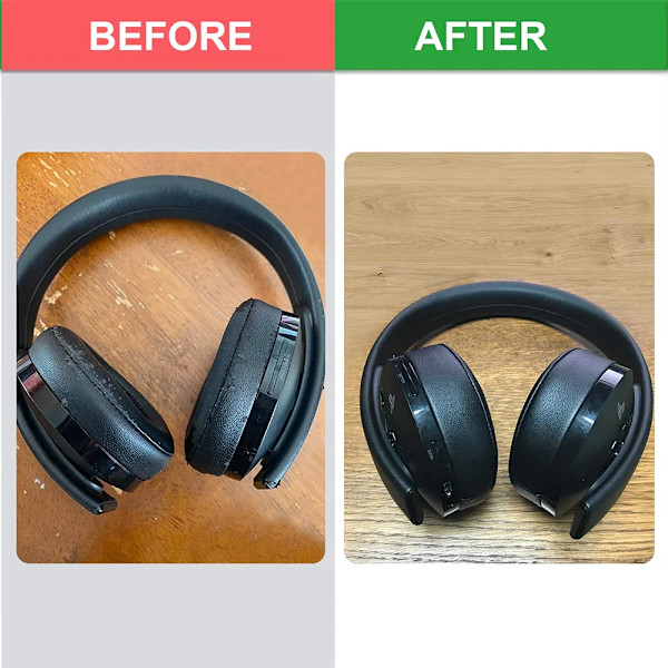 CUHYA-0080 Original för Sony-Playstation Gold Draadloze Headset Gamer 2018 Huvudtelefon PS4 Vervanging Earpad Ear Pad Cover black