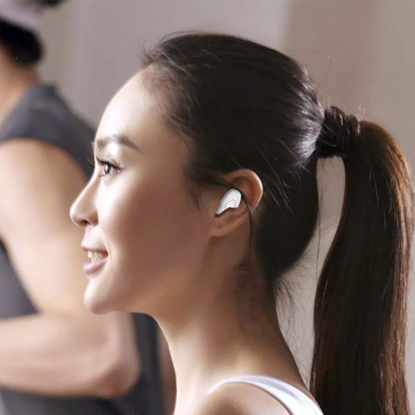 5.0 Trådlösa hörlurar Bluetooth Headset Sports He Rose Gold