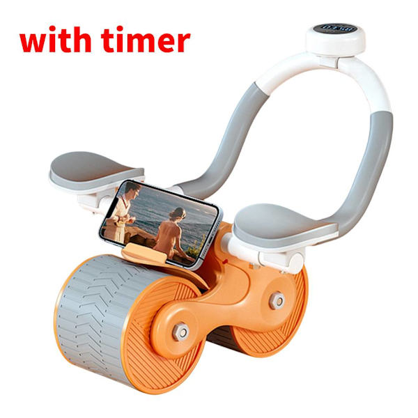 2In1 Belly Wheel Balanced Support Digital Counter Orange timer