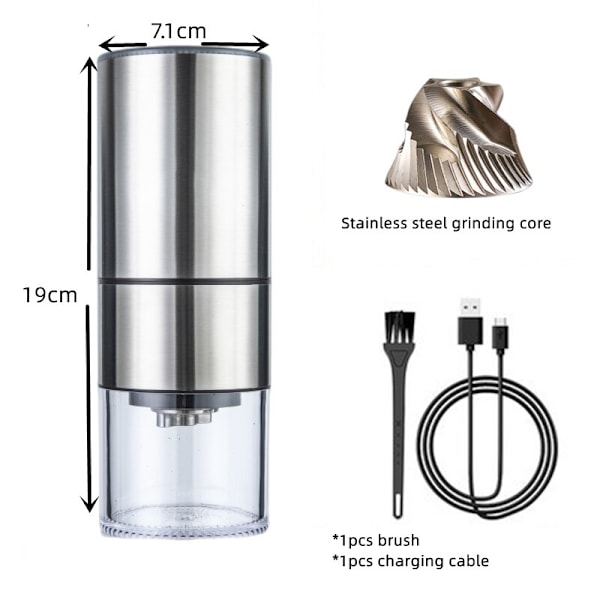 เครื่องบดเมล็ดกาแฟแบบแกนสเตนเฟilingคC CNC pen าอัปเกรดแบบพกพา B -black