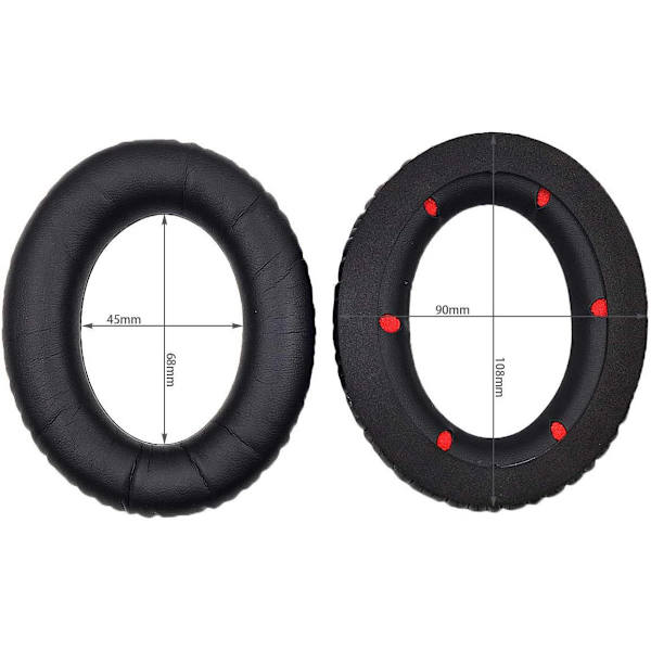 Öronkuddar till Kingston HyperX Cloud Revolver S Hörlurar Byte av huvudband Mjukt Memory Foam Öronkuddar Hög kvalitet headband