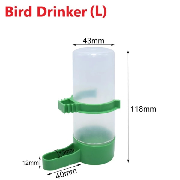 Fågelmatare Plastmat Vattenmatning Automatisk dricksmaskin Papegoja Pet Papegoja Drickskopp Skålar Pet Fågel Tillbehör Dispenser Style B