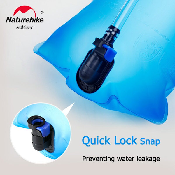 Naturehike 3L hopfällbara vattenpåsar Vattenblåsa Hydration Pack Förvaringsväska Löpning Bergsbestigning Vandring Vattenpåsar Water bag - 2L