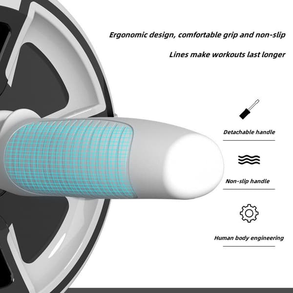 Automatic Rebound AB Roller Motion Mute Belly Musc Ivory
