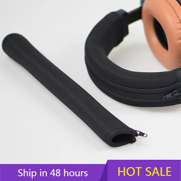 Ersättningsdragkedja Hörlursskydd Sleeve Kudde Pad Huvudband för Audio Technica ATH-M50X ATH-M30X ATH-M40X Gaming Headset Brown