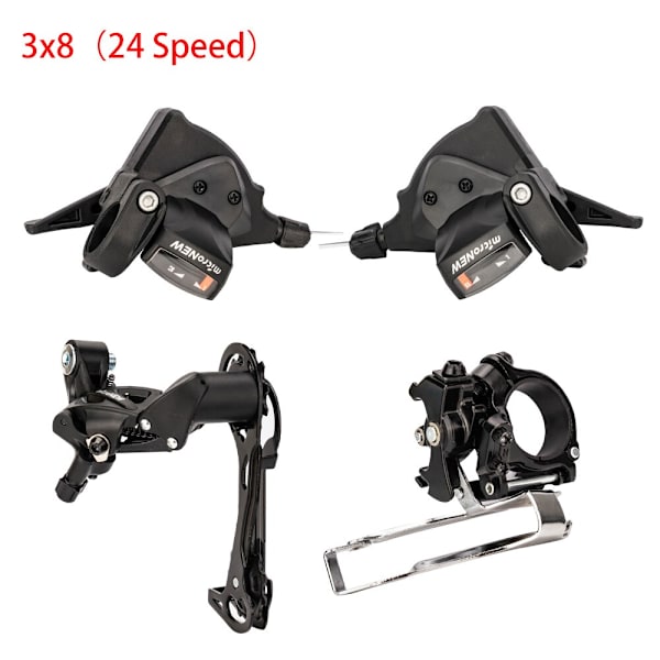 ZTTO MTB Cykel 7/8/9/10/11 Hastighetssystem Vänster Höger Växlare Fram Bakväxel 21s 24s 27s 30s 33s Bike Shifting Groupset 8 Speed Kit