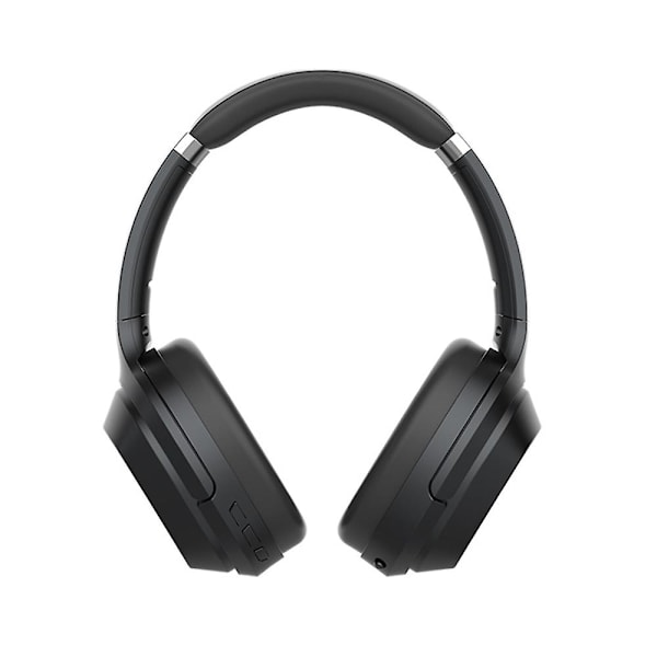 Aktivt brusreducerande hörlurar, trådlös Bluetooth headsetmikrofon via örat, 25 timmars speltid, hopfällbara mjuka proteinhörlurar Hörlurar för resor