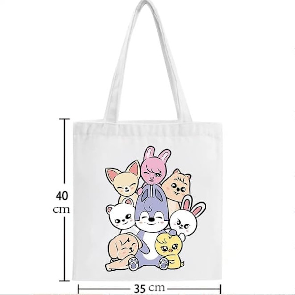 Kpop Stray Kids SKZOO Sminkväska SKZ Axelväska Printed Enkelt kreativt för SKZ-fans, en D