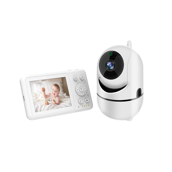 3,2 tums baby baby med vaggvisa baby Tvåvägs röstintercom D031 Grey English European Eu