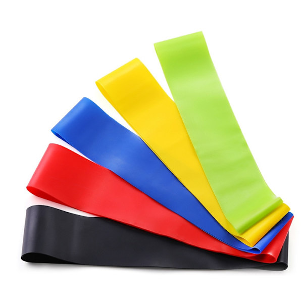 Yoga Resistance gummiband Fitness Elastiska band 0,3 mm-1,1 mm Träning Fitness Gummi Pilates Sport Crossfit Träningsutrustning Yellow