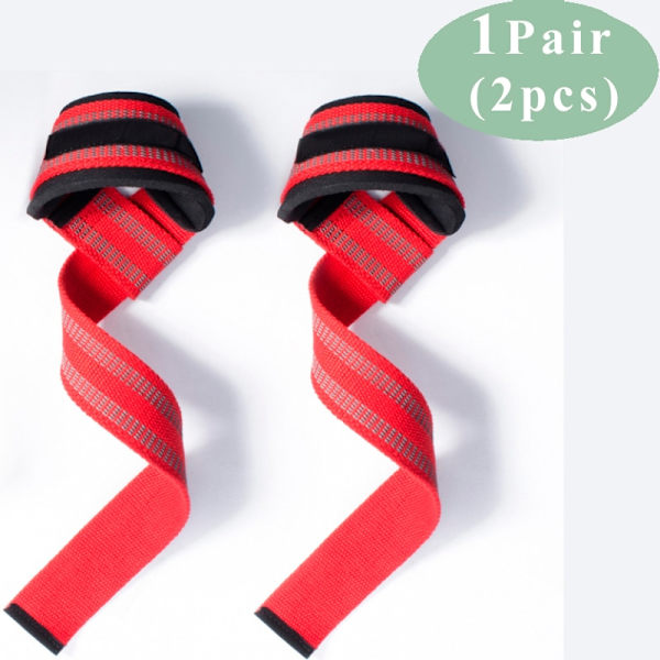 Gym Lifting Straps Marklyft Fitness Handskar Vikt SHI-red