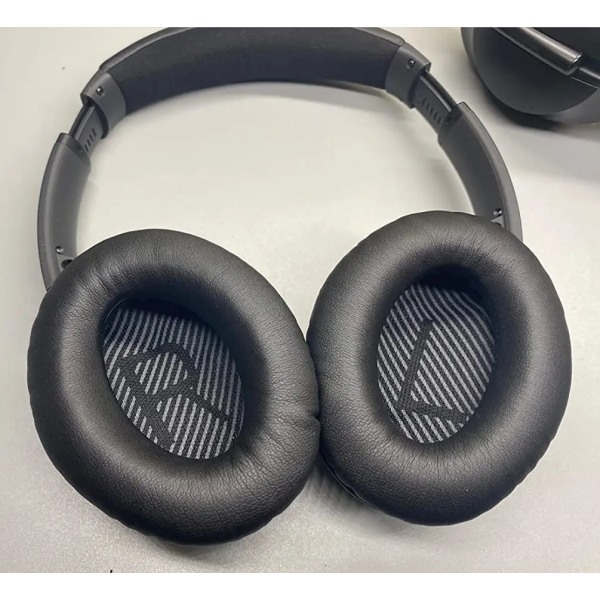 Ersättande öronkuddar i proteinläderskum för Bose för tyst komfort 2 QC25 AE2 QC2 QC15 AE2I QC35 SoundTrue hörlurar beige blue