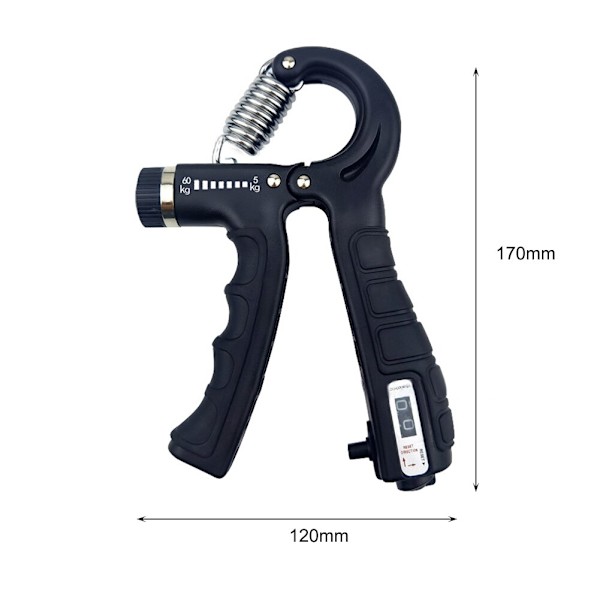 Räknedynamometer Handgrepp Fitness Handgrepp 5-60 kg Handträning Gripper Gymutrustning Handledsrehabiliteringsutvecklare No Count Blue