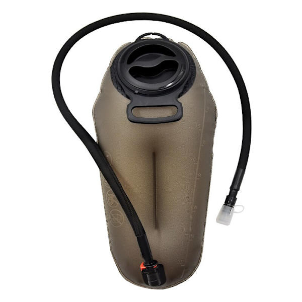 Quick Release TPU Vattenpåse Vattenblåsa Utomhussport Maratonlöpning Bergsbestigning Ridning Vidöppen 2,5L Brown 3L