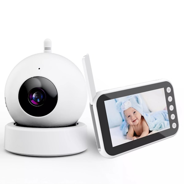 4,5 tums Baby Monitor Baby Care Device Baby Monitor Tvåvägs Voice Intercom Support Tf Card European Regulation EU
