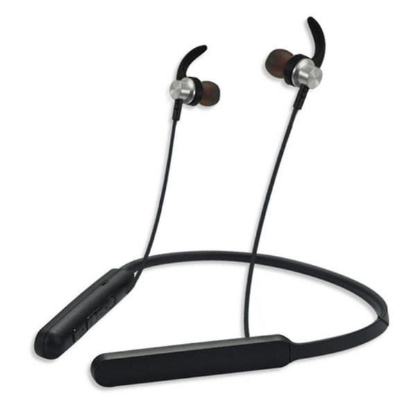 Bluetooth hörlurar Nackband 20 timmars speltid V5.0 Trådlöst headset Sportbrusreducerande hörsnäckor med mikrofon för gymlöpkompatibel silver