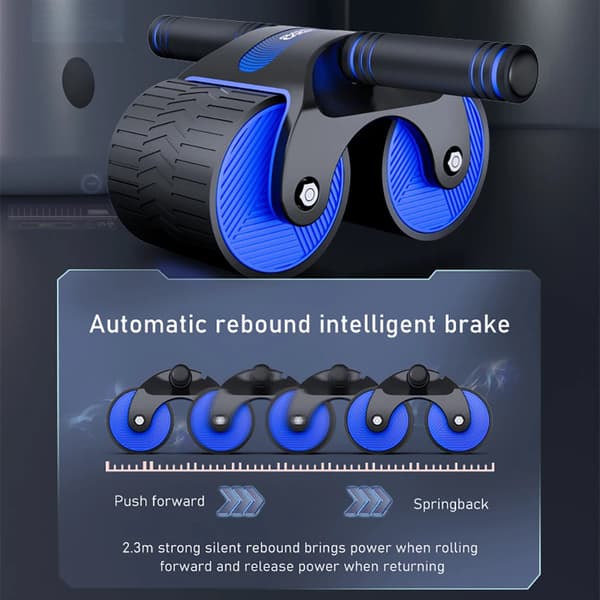 Stabil Dubbla Hjul Anti Slip AB Roller Automatisk Grey Blue