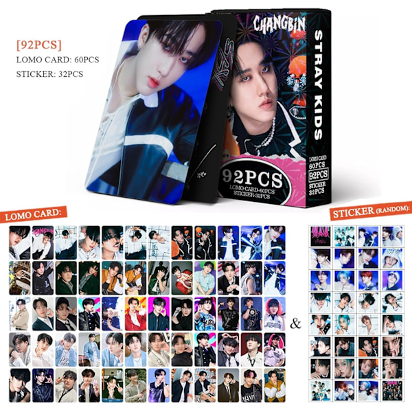 Kpopbp Stray Kids Fotokort 60 st Skz Rock Star Album Phot Changbin
