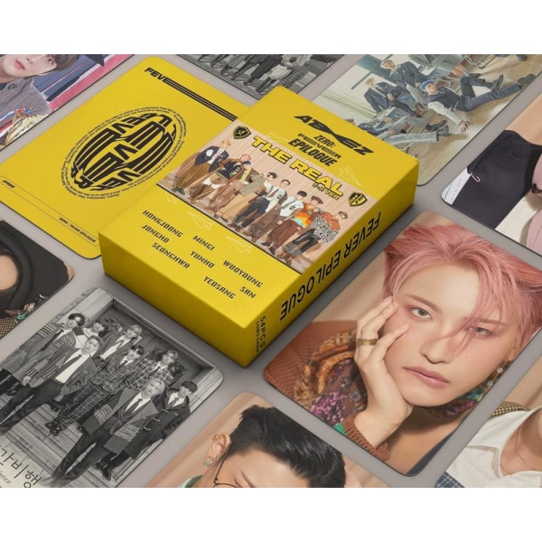 Ateez-fotokort 54 st Ateez-gruppfotokort Ateez ZERO: EPILOGUE FEVER Albumkort Ateez Mini Lomo-kort för fans Present
