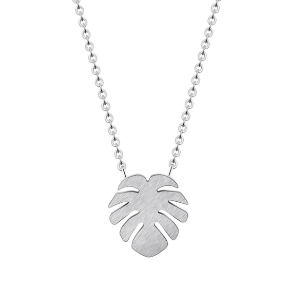 Hawaii Beach Palm Tree Rostfritt stål Kedja Halsband Coconut Tree Pendant Halsband Fashion Surfer Smycken för kvinnor Silver Plated