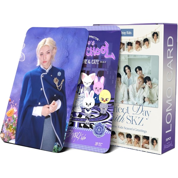 Stray Kids 55 st Magic School Fotokort Paket med 50 st U