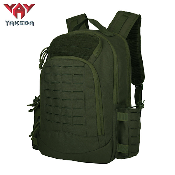 Yakoda Outdoor Military Fan Sports Ryggsäck Herr och Dam Bergsbestigning Vandringsväska Taktisk Kamouflage Sport Rygg Army Green