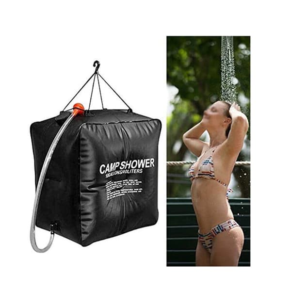 Vikbar 40L vattenpåsar Utomhuscampingduschväska 20L Shower Bag