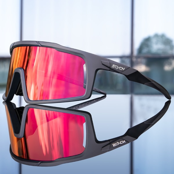 SCVCN Solglasögon för män Polariserade cykelglasögon Fotokromatiska solglasögon för MTB UV400-glasögon Kvinna Cykel Cykel Cykelglasögon SC-X31-02 SC-X31-01