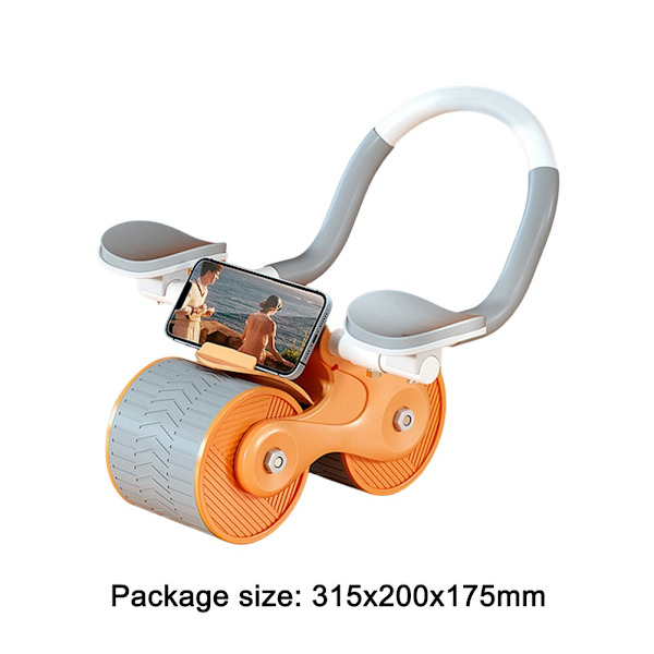 2in1 Automatisk Rebound Belly Wheel Bukhjul Orange no timer