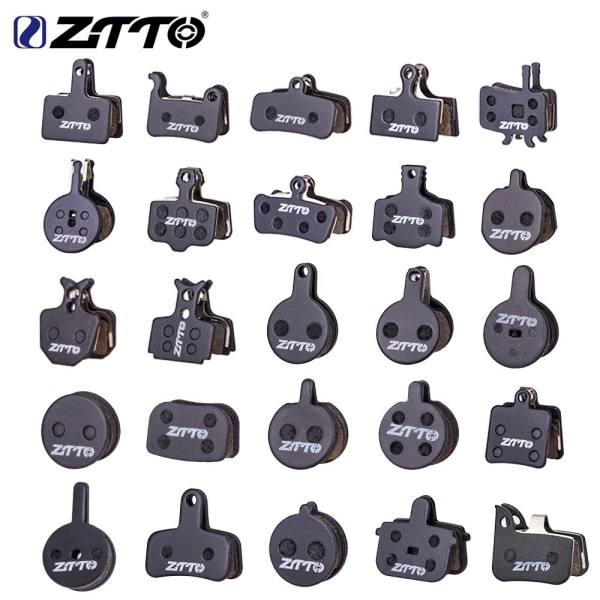 ZTTO MTB 4 par halvmetalliska skivbromsbelägg för cykel för M8020 M6100 MT200 Universal E9 DB ER MT6 MT4 Cykeltillbehör MS-07C(HOLE)