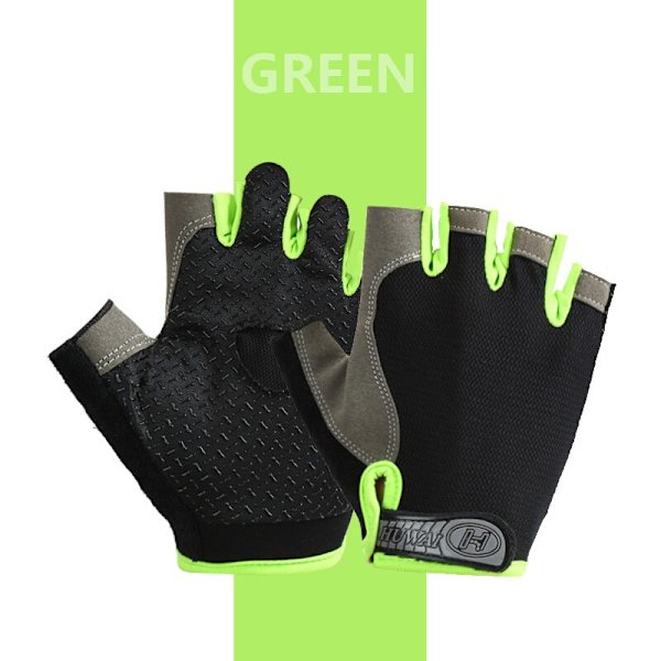 Andas Half Finger Gym Hantlar Handskar Män Wo Ordinary Green M