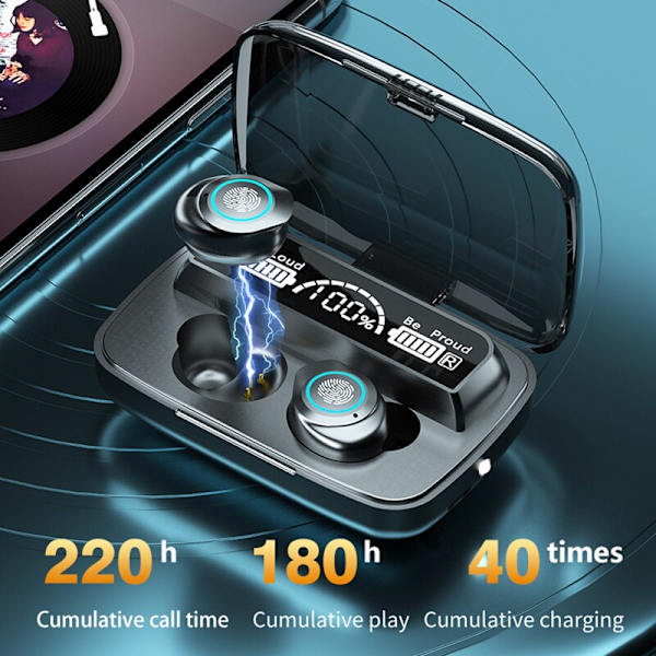2022 nya m17 TWS Bluetooth trådlösa hörlurar med Upgraded version