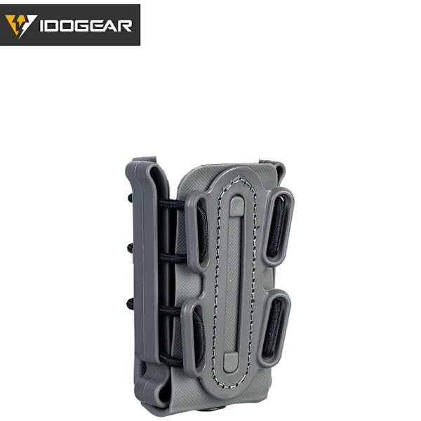 IDOGEAR Tidningspåsar Fastmag Bältesklämma plast Molle påse väska 9 mm softshell G-kod Pistol Mag Carrier hög Foliage green(short)