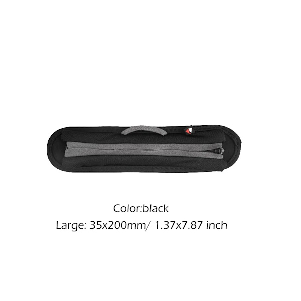 Universal helstängning för Sony WH-1000XM4 WH-1000XM3 WH-1000XM2 MDR-1000X Cover Dragkedja Kudde Huvudbalk black