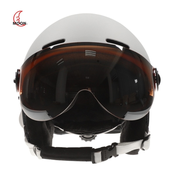 MOON Skidhjälmsglasögon Integralt gjutna PC+EPS Skidhjälm av hög kvalitet  Utomhussport Skidåkning Snowboard Skateboardhjälmar Red M(55-58cm) 02b7 |  Red | M(55-58cm) | Fyndiq