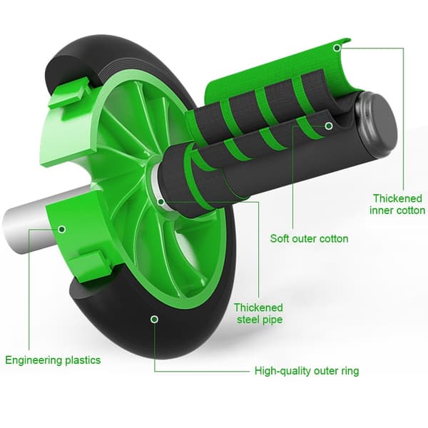 Abdominal Wheel Roller Double/Three Wheel Ab Rolle 14 Blue Three wheels
