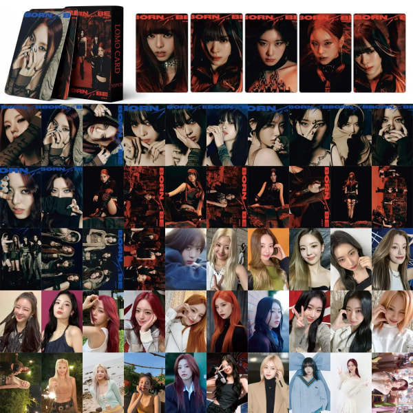55st/ Set Kpop ITZY BORN TO BE fotokort CHESHIRE Blah Blah Blah lomo kort itzy album RINGO fotokort 10