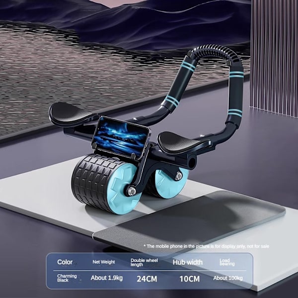 Magmuskler Fitness Wheel Training Bantning Fitness Abs Roller Bodybuilding Buken Roller Wheel Magträningsutrustning Alloy