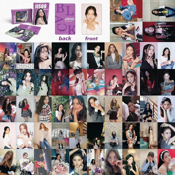 55 st Blackpink Lomo-kort Blackpink Album Kpop-vykort för Blink-samlingar (Jisoo) Jisoo