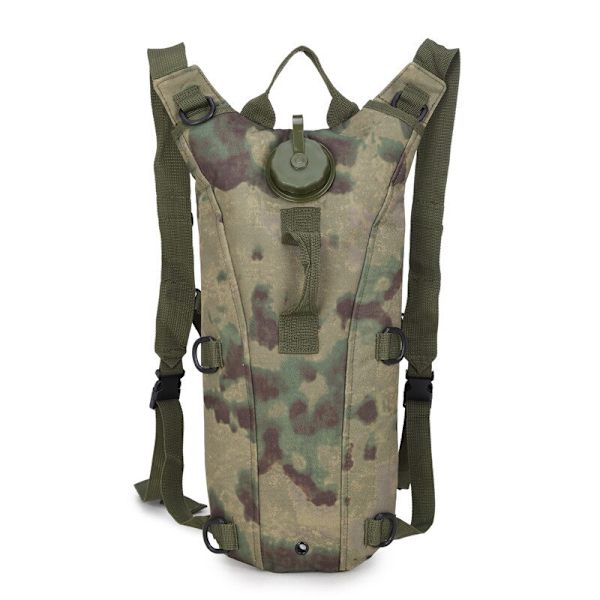 Tactical Outdoor Water Bag Ryggsäck Vandring Camping Vatten Pack Bergsklättring Cykling Sport Bärbar Hydration Ryggsäck Ruin camouflage