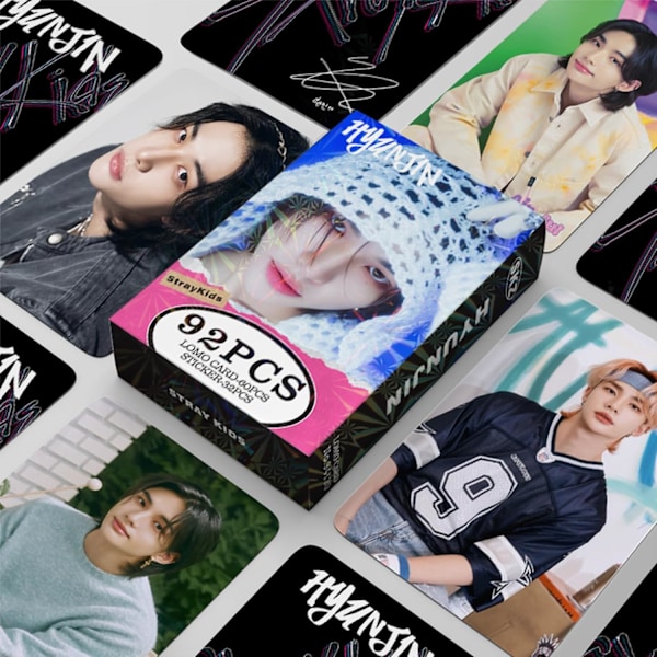 Kpopbp Stray Kids Fotokort 60 st Skz Rock Star Album Phot Hyunjin