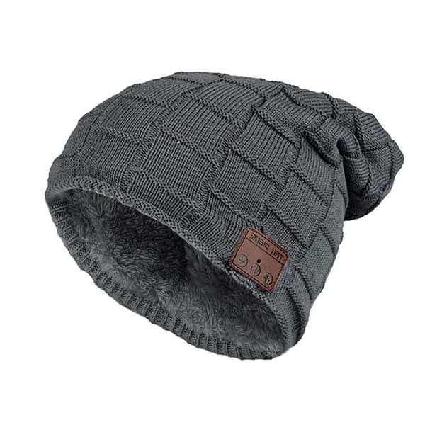 Ny stil Winter Warm Hat Trådlös Bluetooth-Compa Black