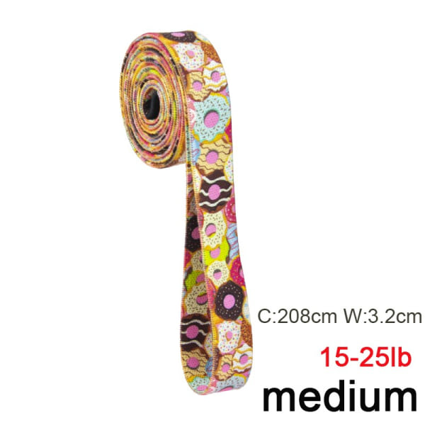 Long Booty Band Höft Circle Loop Resistance Band Träningsövning för ben Lår Glute Butt Squat Halkfri design Avocado medium-W3