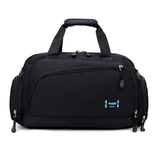 2023 Gymväskor Herr Sport Fitness Pack Cylinder Sportväska med en axel Handväskor Dam Resväskor Nylon Vattentät handväska Black