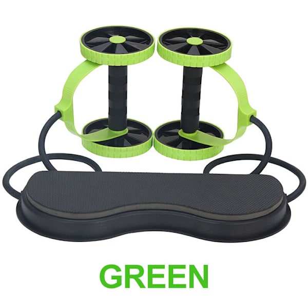 Abdominal Exerciser Ab Roller Wheel Resistance Ban Green