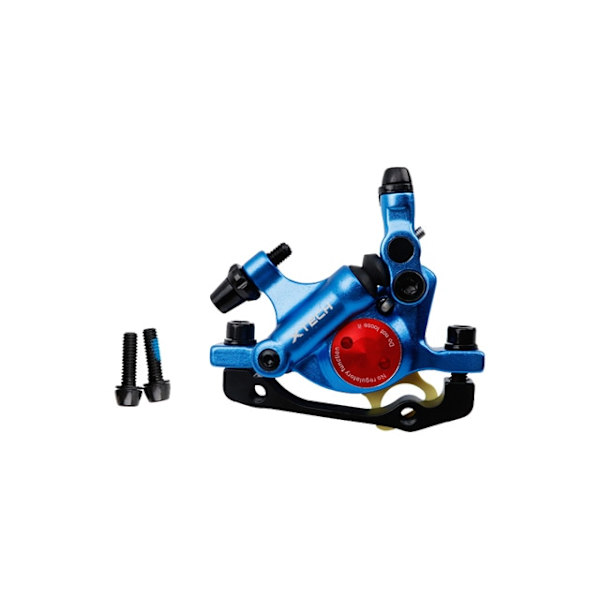 ZOOM HB100 MTB Hydrauliska bromsar Set Cykelok Skivbromsar För Mountainbike Knuffar Bromsok Kolv Cykling Med Rotor 160mm Front brake blue