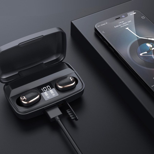 2022 ny produkt S17 TWS Bluetooth hörlurar wate White
