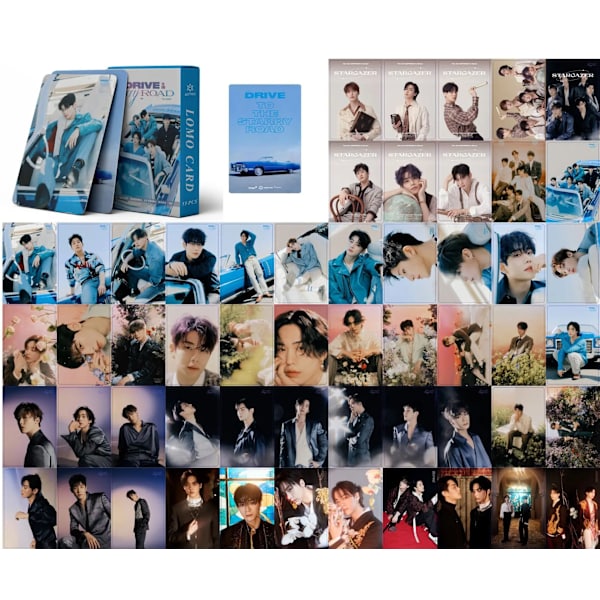 Kpop Ateez fotokort Nytt album BEYOND: ZERO ROCKY lomo card Korean boys 2022 säsongens gratulationskort 05