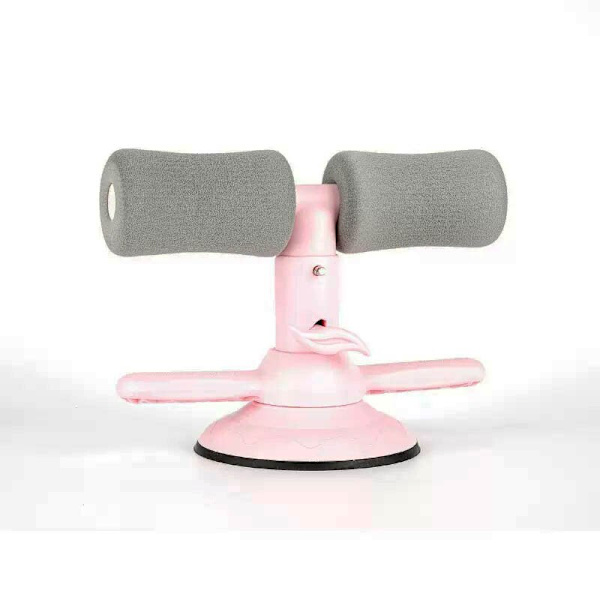 Sit Up Bar för Floor Portable Suction Sit Up Assis Pink Gray